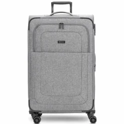 Redolz Weichgepäck|4-Rollen Koffer<Essentials 12 LARGE 4 Rollen Trolley 79 cm mit Dehnfalte grey2