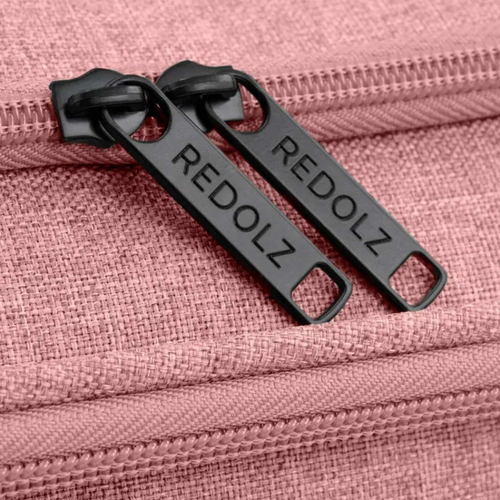 Redolz Weichgepäck|4-Rollen Koffer<Essentials 12 MEDIUM 4-Rollen Trolley 67 cm mit Dehnfalte rose