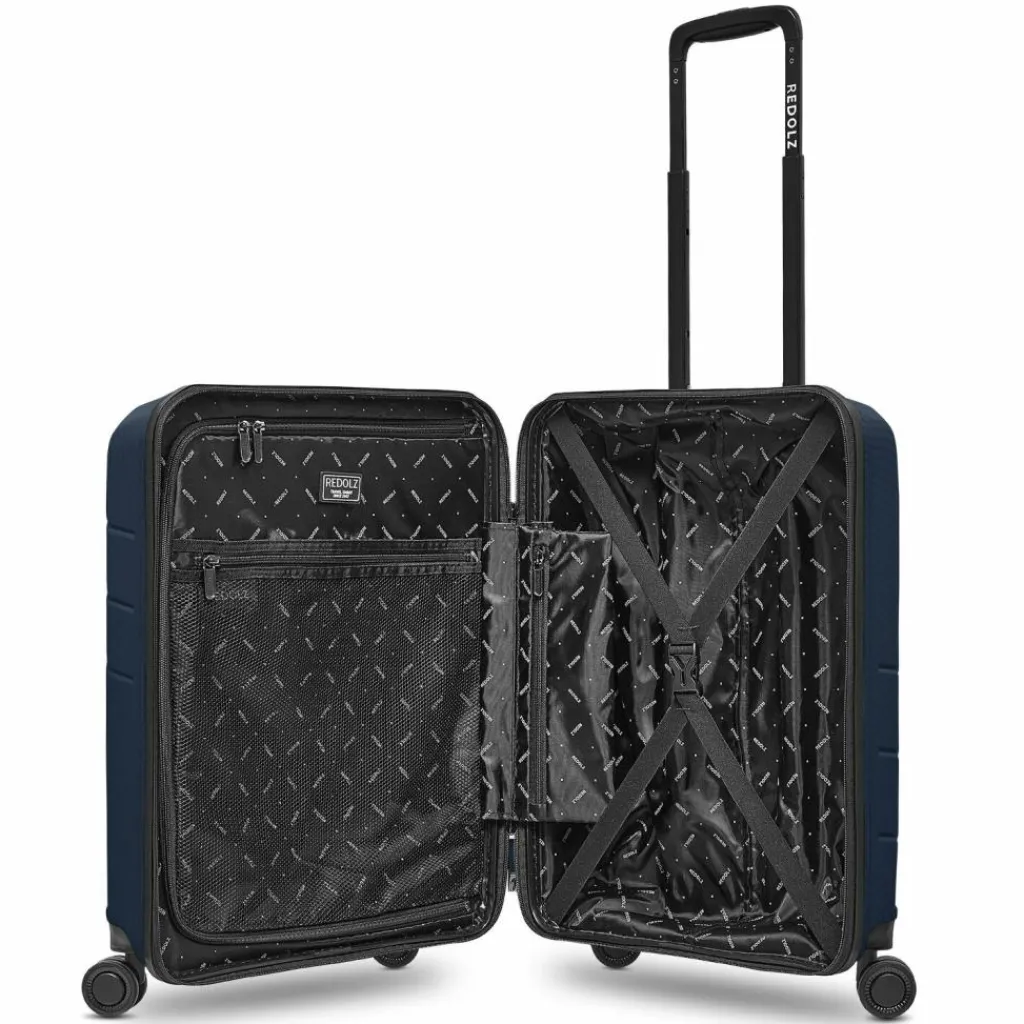 Redolz Hartgepäck Kabinengepäck|4-Rollen Kabinentrolleys<Essentials 17 4-Rollen Kabinentrolley 55 cm Soft-Pocket Laptopfach blue