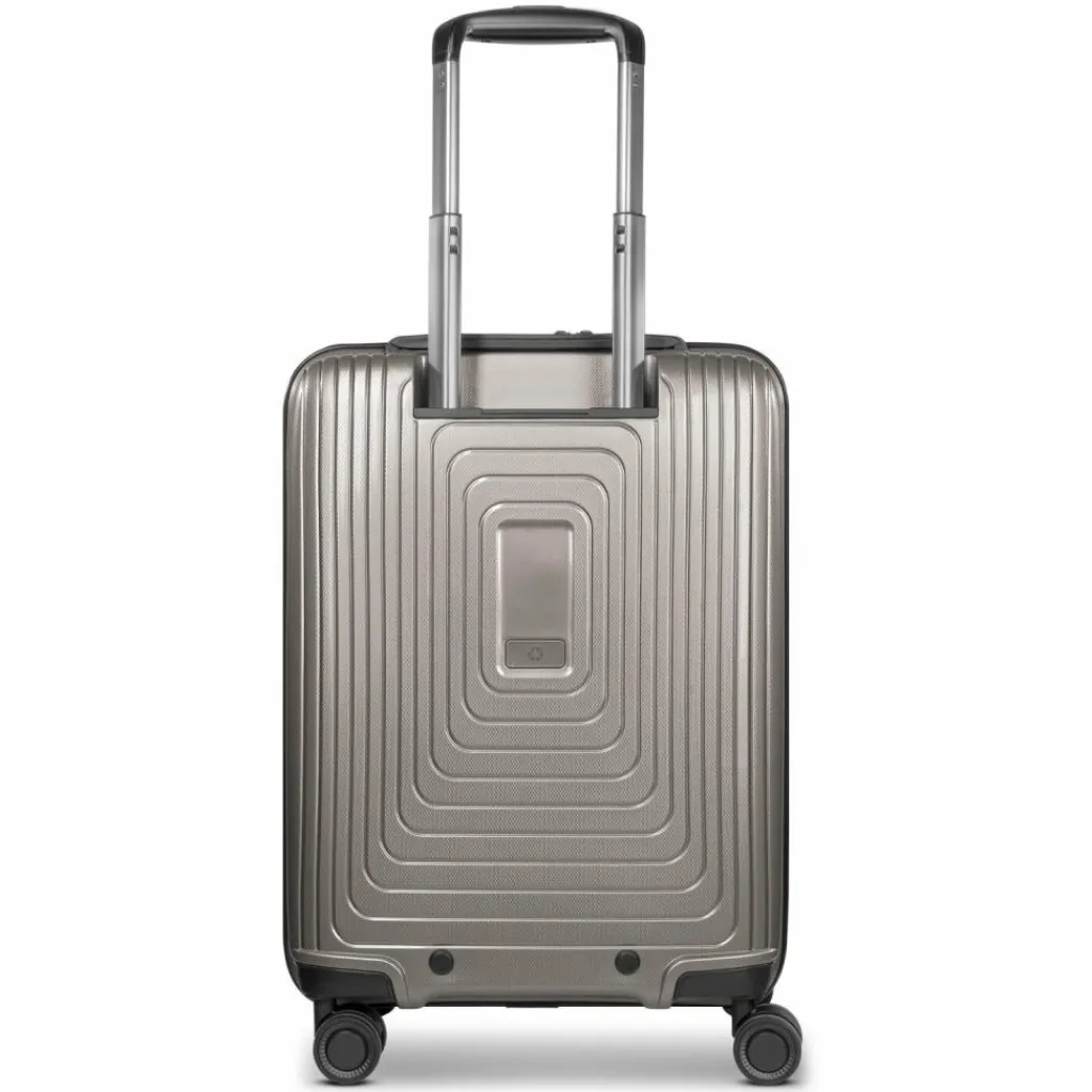 Sale Redolz Essentials 14 4-Rollen Kabinentrolley 55 cm slim coffee grey metallic