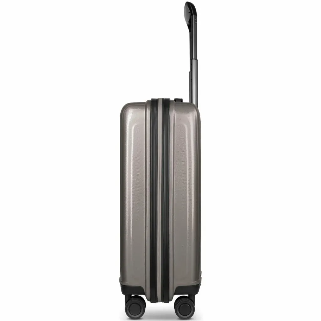 Sale Redolz Essentials 14 4-Rollen Kabinentrolley 55 cm slim coffee grey metallic