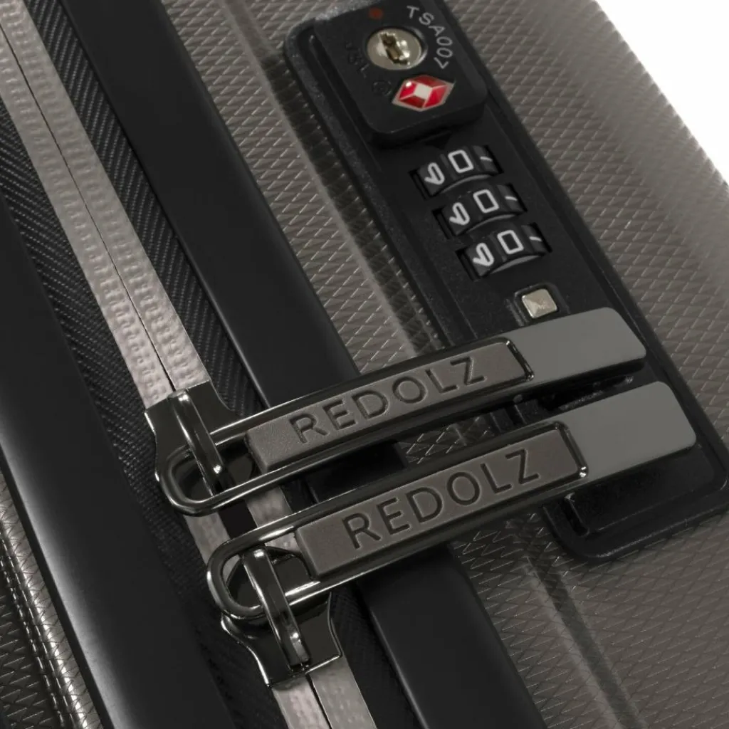 Sale Redolz Essentials 14 4-Rollen Kabinentrolley 55 cm slim coffee grey metallic