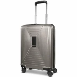 Sale Redolz Essentials 14 4-Rollen Kabinentrolley 55 cm slim coffee grey metallic