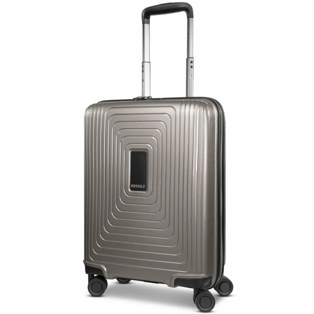 Sale Redolz Essentials 14 4-Rollen Kabinentrolley 55 cm slim coffee grey metallic