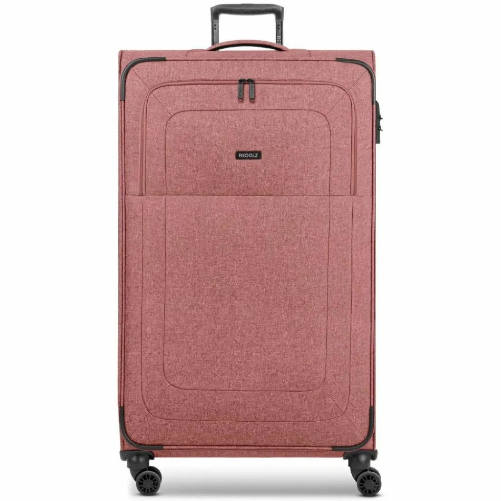 Redolz Weichgepäck|4-Rollen Koffer<Essentials 12 4-Rollen Trolley XL 90 cm sehr groß Sondergröße rose