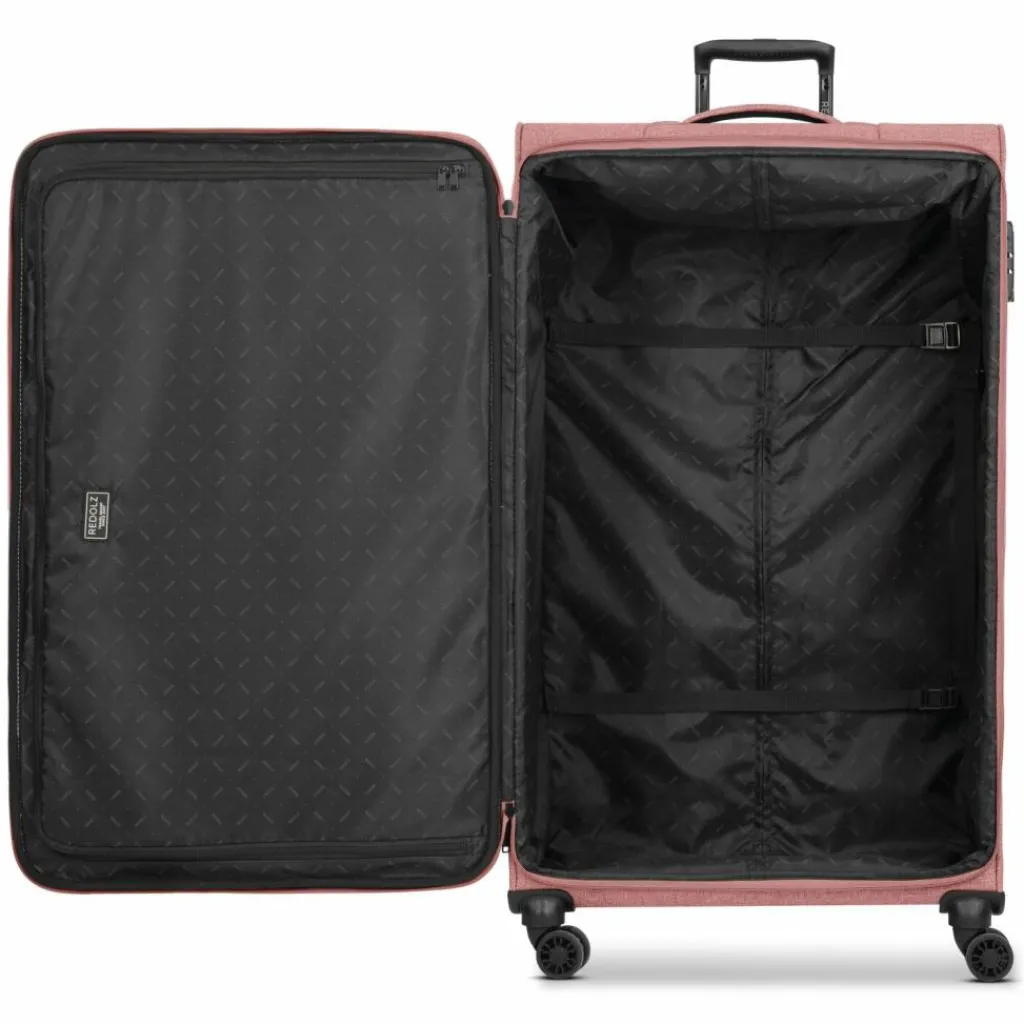 Redolz Weichgepäck|4-Rollen Koffer<Essentials 12 4-Rollen Trolley XL 90 cm sehr groß Sondergröße rose