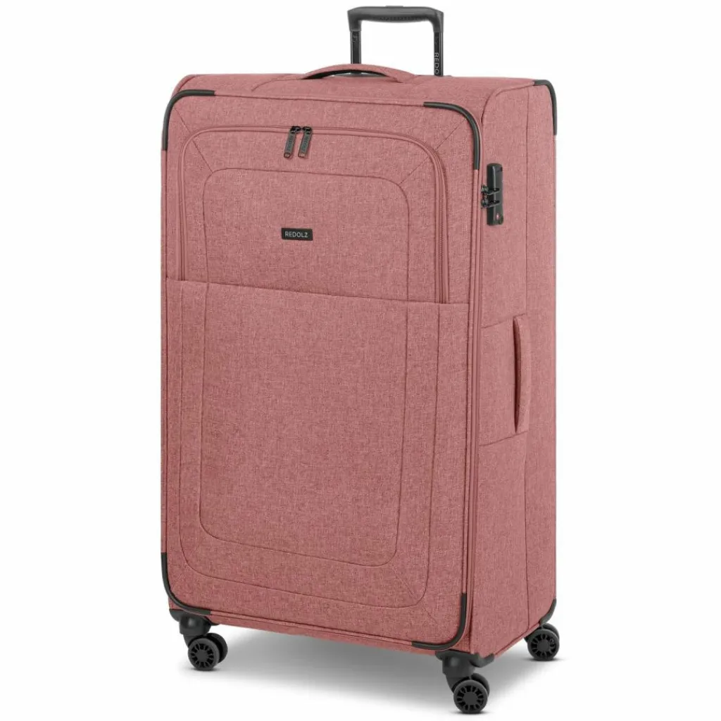 Redolz Weichgepäck|4-Rollen Koffer<Essentials 12 4-Rollen Trolley XL 90 cm sehr groß Sondergröße rose