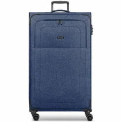 Redolz Weichgepäck|4-Rollen Koffer<Essentials 12 4-Rollen Trolley XL 90 cm sehr groß Sondergröße blue