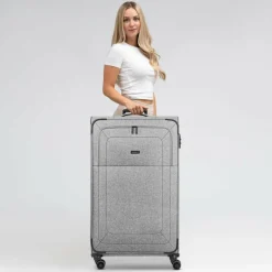 Discount Redolz Essentials 12 4-Rollen Trolley XL 90 cm sehr groß Sondergröße grey