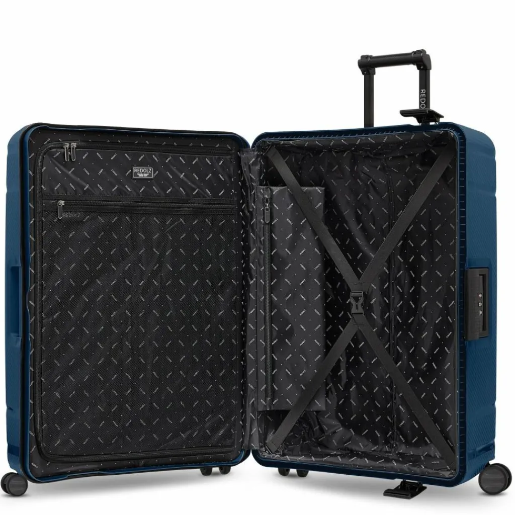 Redolz Essentials 15 4-Rollen Trolley 75 cm mit Dreipunkt-Verschluss navy blue