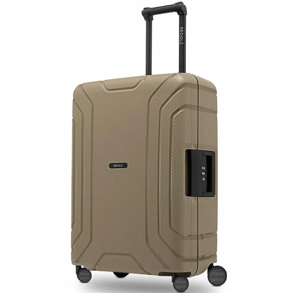 Sale Redolz Essentials 15 4-Rollen Trolley 65 cm mit Dreipunkt-Verschluss cool beige