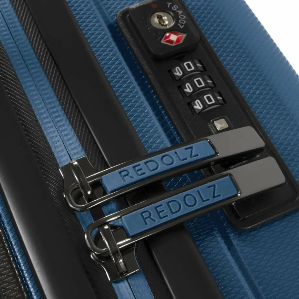 Redolz Hartgepäck Kabinengepäck|4-Rollen Kabinentrolleys<Essentials 14 4-Rollen Kabinentrolley 55 cm slim dark blue metallic