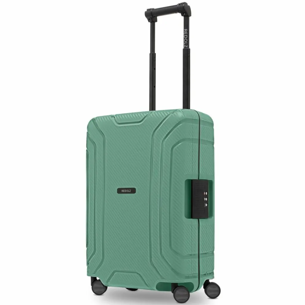 Online Redolz Essentials 15 4-Rollen Kabinentrolley 55 cm mit Dreipunkt-Verschluss sea green