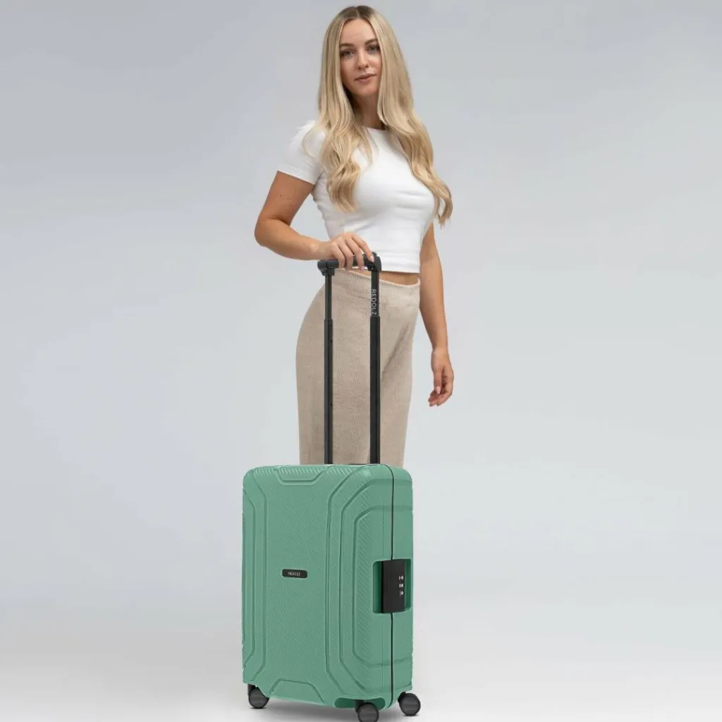 Online Redolz Essentials 15 4-Rollen Kabinentrolley 55 cm mit Dreipunkt-Verschluss sea green