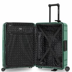 Redolz Hartgepäck|4-Rollen Koffer<Essentials 15 4-Rollen Trolley 65 cm mit Dreipunkt-Verschluss sea green
