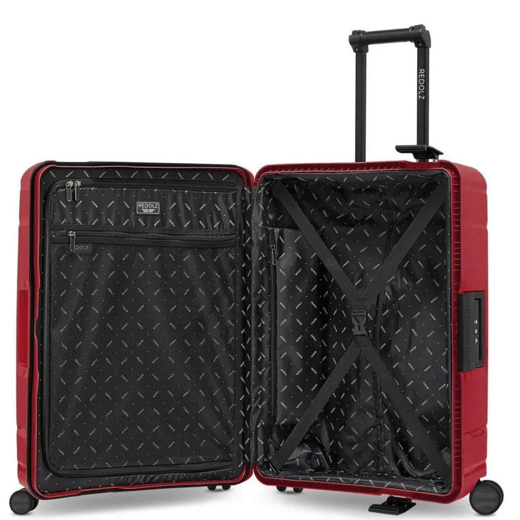 Online Redolz Essentials 15 4-Rollen Kofferset 3-tlg. mit Dreipunkt-Verschluss classic red