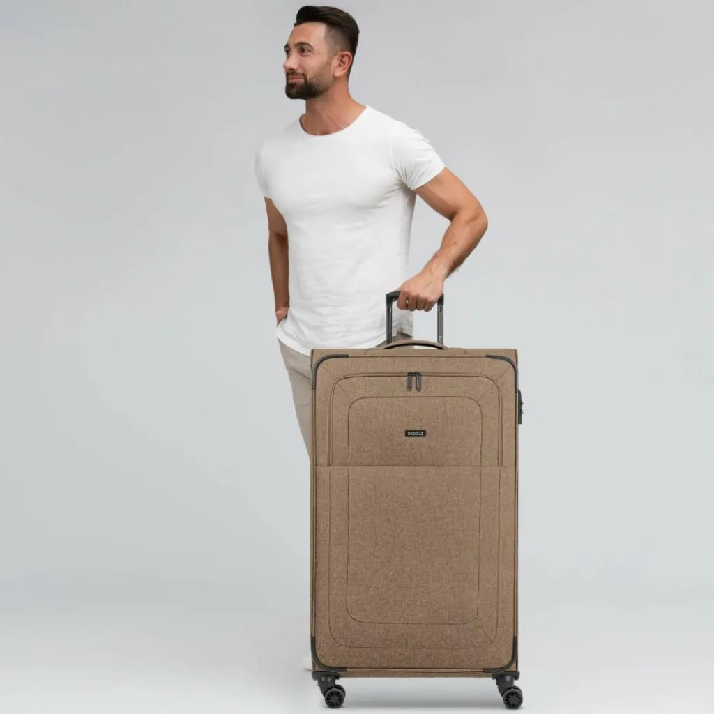 Hot Redolz Essentials 12 4-Rollen Trolley XL 90 cm sehr groß Sondergröße coffee