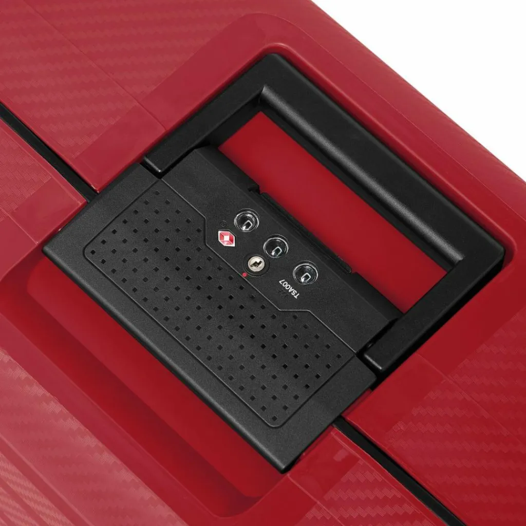 Redolz Hartgepäck|4-Rollen Koffer<Essentials 15 4-Rollen Trolley 75 cm mit Dreipunkt-Verschluss classic red