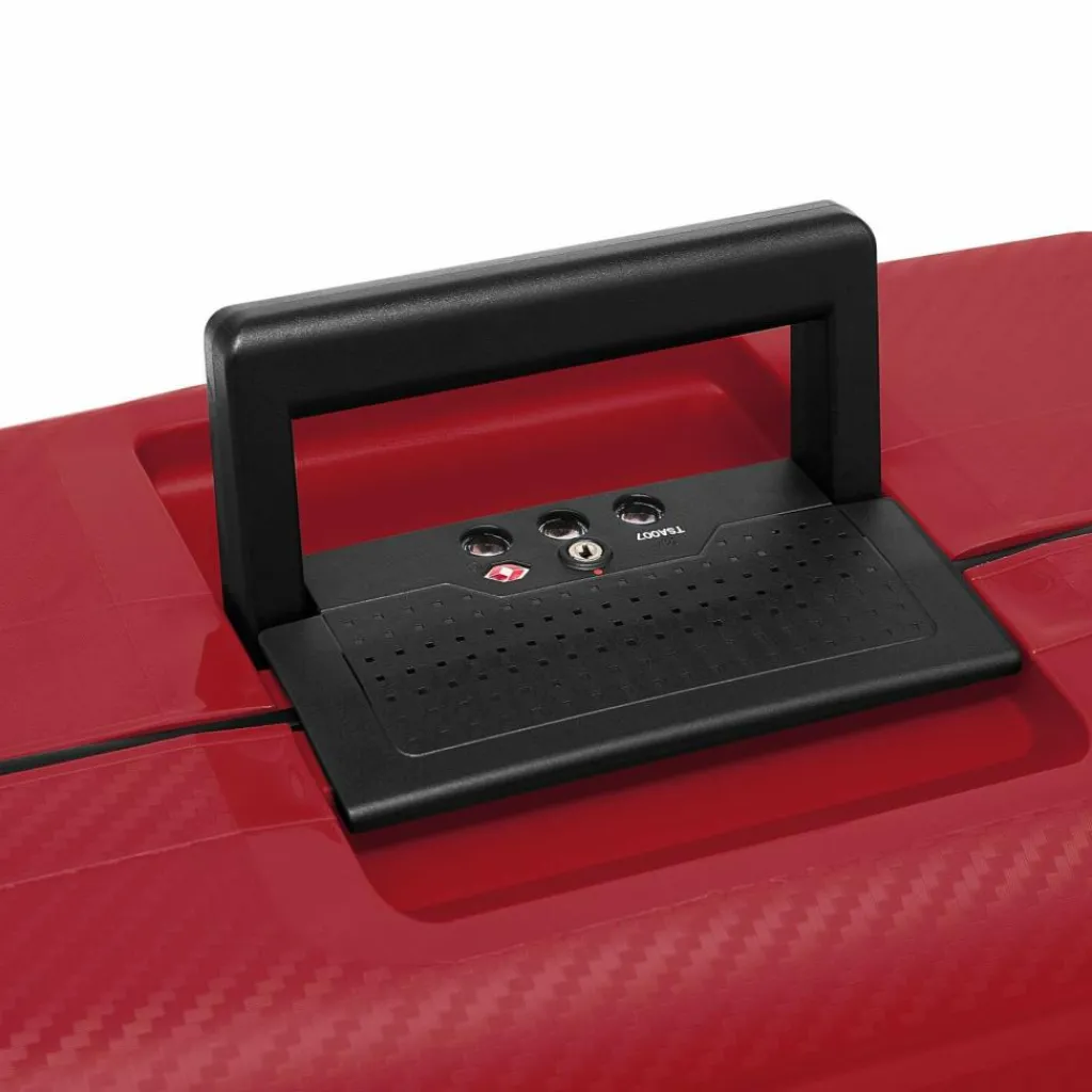 Redolz Hartgepäck|4-Rollen Koffer<Essentials 15 4-Rollen Trolley 75 cm mit Dreipunkt-Verschluss classic red