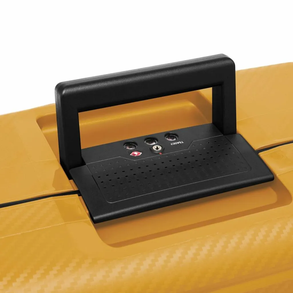 Clearance Redolz Essentials 15 4-Rollen Trolley 65 cm mit Dreipunkt-Verschluss dark yellow