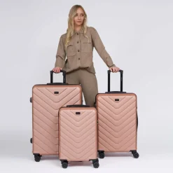 Redolz Koffersets Als Hartgepäck|Koffersets 3-Teilig<Essentials 07 3-SET 4 Rollen Kofferset 3-teilig rose 3