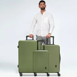 Redolz Koffersets Als Hartgepäck|Koffersets 3-Teilig<Essentials 09 3-SET 4 Rollen Kofferset 3-teilig olive