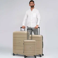 Hot Redolz Essentials 11 3-SET 4 Rollen Kofferset 3-teilig beige