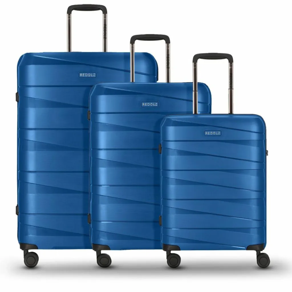 Redolz Koffersets Als Hartgepäck|Koffersets 3-Teilig<Essentials 10 3-SET 4 Rollen Kofferset 3-teilig blue-metallic 2