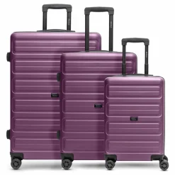 Clearance Redolz Essentials 08 3-SET 4 Rollen Kofferset 3-teilig purple
