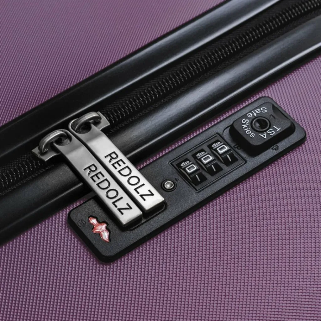 Clearance Redolz Essentials 08 3-SET 4 Rollen Kofferset 3-teilig purple