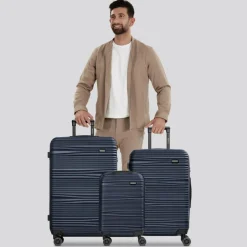 Redolz Koffersets Als Hartgepäck|Koffersets 3-Teilig<Essentials 16 3-SET 4 Rollen Kofferset 3-teilig dark-Blue