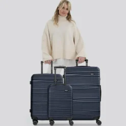 Redolz Koffersets Als Hartgepäck|Koffersets 3-Teilig<Essentials 16 3-SET 4 Rollen Kofferset 3-teilig dark-Blue