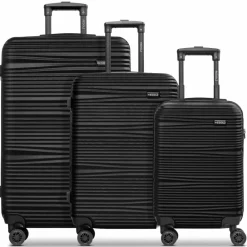 Online Redolz Essentials 16 3-SET 4 Rollen Kofferset 3-teilig black