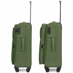Redolz Koffersets Als Weichgepäck|Koffersets 3-Teilig<Essentials 12 THREE SET 4 Rollen Kofferset 3-teilig mit Dehnfalte olive