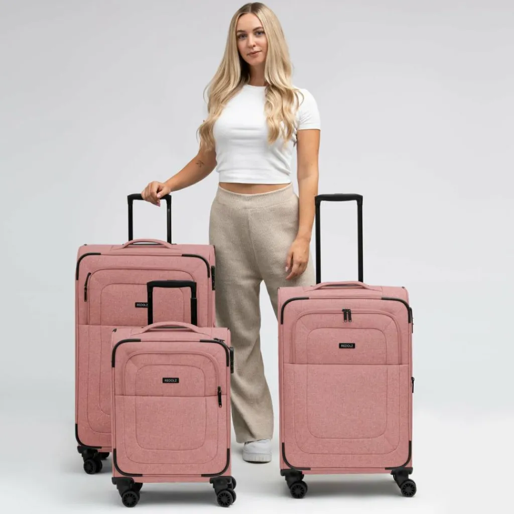 Redolz Essentials 12 THREE SET 4 Rollen Kofferset 3-teilig mit Dehnfalte