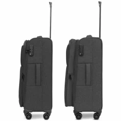 Redolz Essentials 12 THREE SET 4 Rollen Kofferset 3-teilig mit Dehnfalte