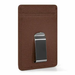 Redolz Leather Essentials Kreditkartenetui RFID Leder 7 cm mit Geldscheinklammer