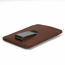 Redolz Leather Essentials Kreditkartenetui RFID Leder 7 cm mit Geldscheinklammer