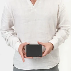 Herren Redolz Leather Essentials QF Geldbörse RFID Leder 12 cm ausklappbar