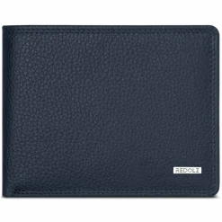 Sale Redolz Leather Essentials QF Geldbörse RFID Leder 11,5 cm navy