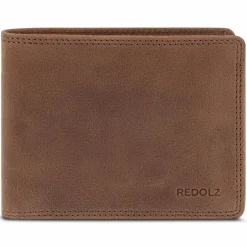 Herren Redolz Leather Essentials QF Geldbörse RFID Leder 12 cm