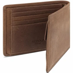 Herren Redolz Leather Essentials QF Geldbörse RFID Leder 12 cm