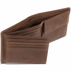 Herren Redolz Leather Essentials QF Geldbörse RFID Leder 12 cm