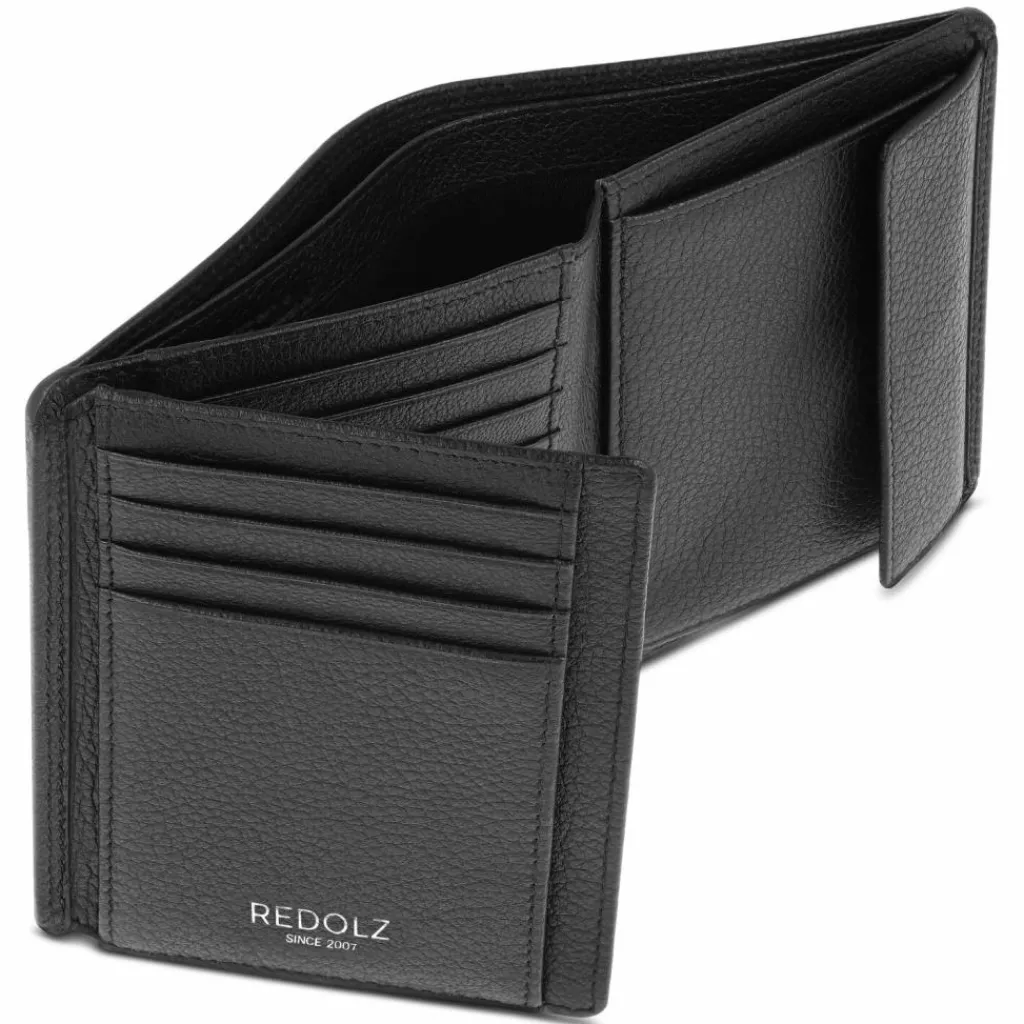 Herren Redolz Leather Essentials HF Geldbörse RFID Leder 9,5 cm ausklappbar