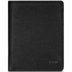 Redolz Herrengeldbörsen Hochformat<Leather Essentials HF Geldbörse RFID Leder 9,5 cm ausklappbar all black