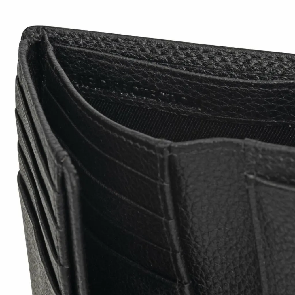 Redolz Herrengeldbörsen Hochformat<Leather Essentials HF Geldbörse RFID Leder 9,5 cm ausklappbar all black