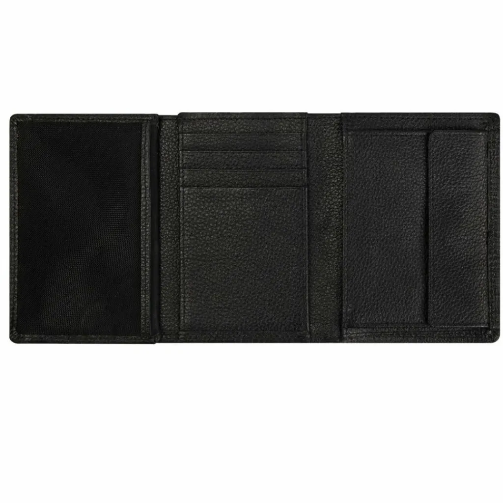 Redolz Herrengeldbörsen Hochformat<Leather Essentials HF Geldbörse RFID Leder 9,5 cm ausklappbar all black