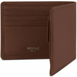 Redolz Leather Essentials QF Geldbörse RFID Leder 11,5 cm cognac