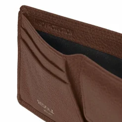 Online Redolz Leather Essentials QF kleine Geldbörse RFID Leder 10,5 cm cognac