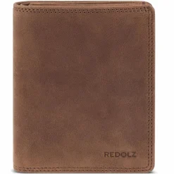 Discount Redolz Leather Essentials HF Geldbörse RFID Leder 9,5 cm brown